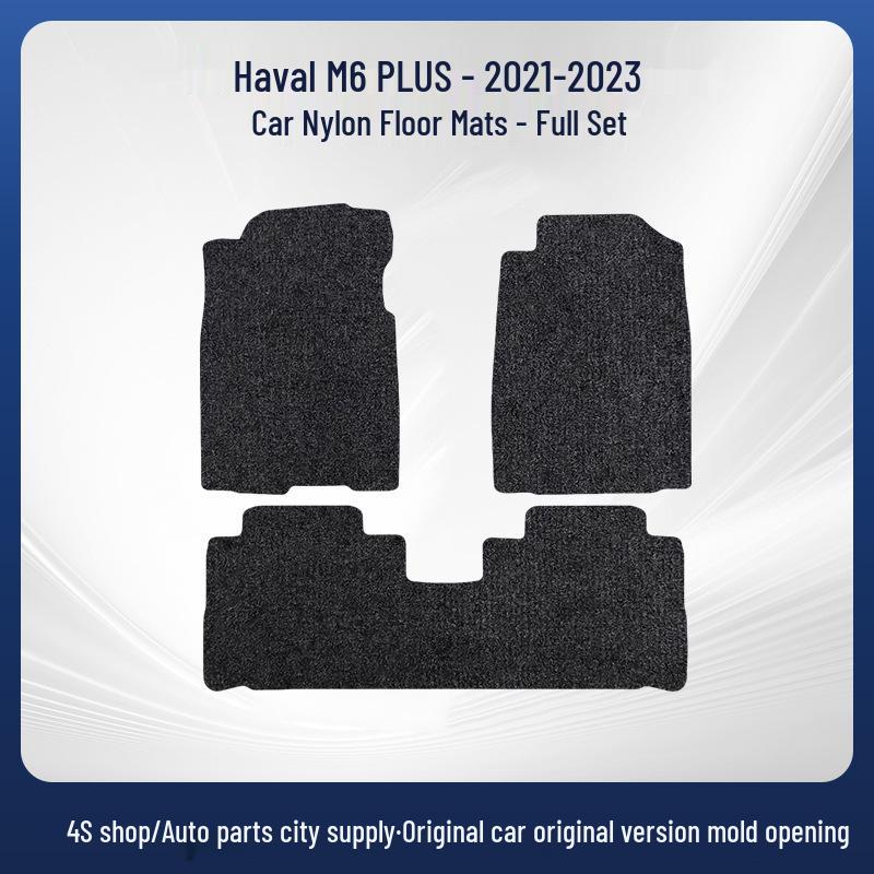 Nylon Full Coverage Black Floor Mats for Haval M6 PLUS 2021-2023 Models
