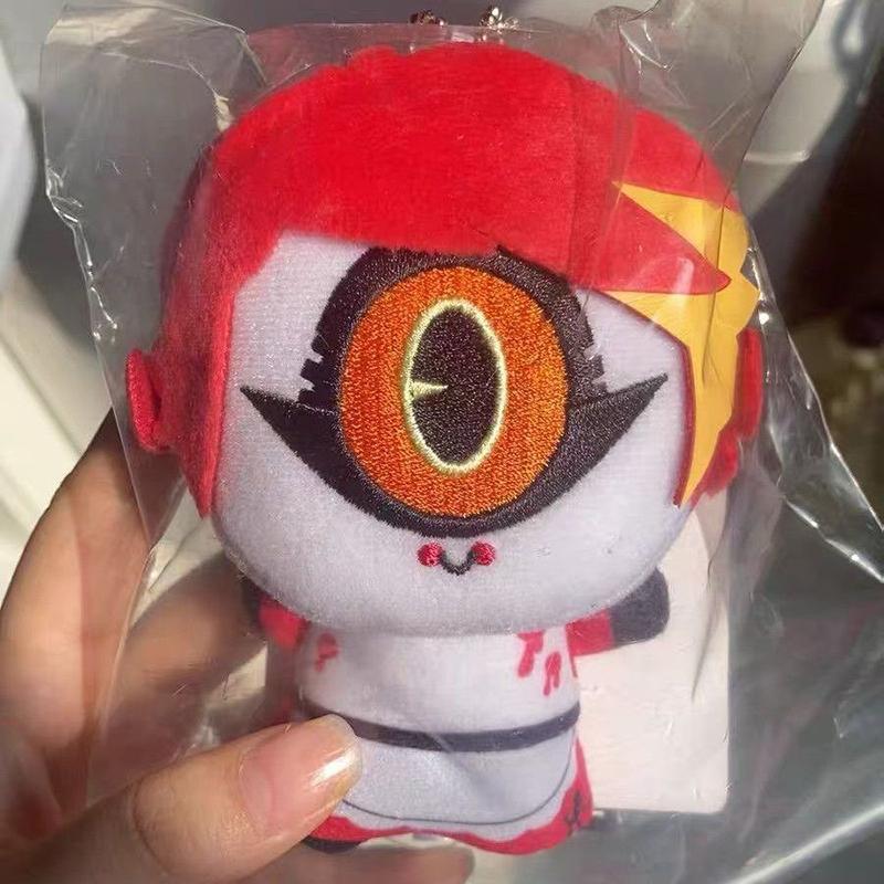 10cm Hazbin Niffty Pluche Speelgoed Hanger Verzamelen Schattig Mini Hotel Niffty Knuffels Gedrukt Vakantie Verjaardagscadeaus Rugzak Speelgoed 10cm