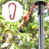 10Pcs Outdoor Camping Tent Clips Awning Tarp Clamp Windproof Tarpaulin Alligator Clips Tighten Lock Grip with Carabiner