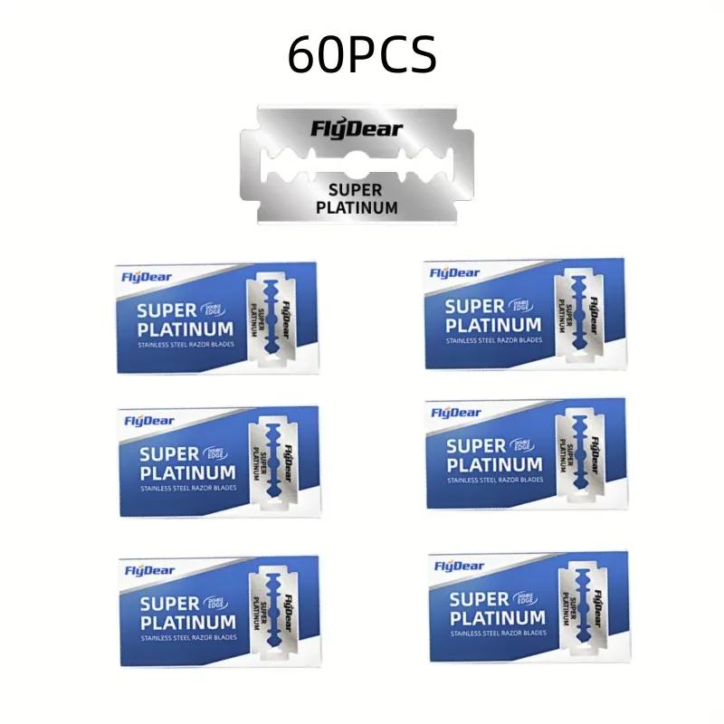 Rasoir de Sûreté Réglable Classique Rasoir pour Homme Professionnel Rasoir de Barbier Double Lame Acier Inoxydable Lames de Rasage pour Homme Rasage