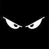 Reflective Motorcycle Helmet Evil Eyes Shape Body Sticker Personalized Decoration Sticker Decorate Accessories Car Sticker