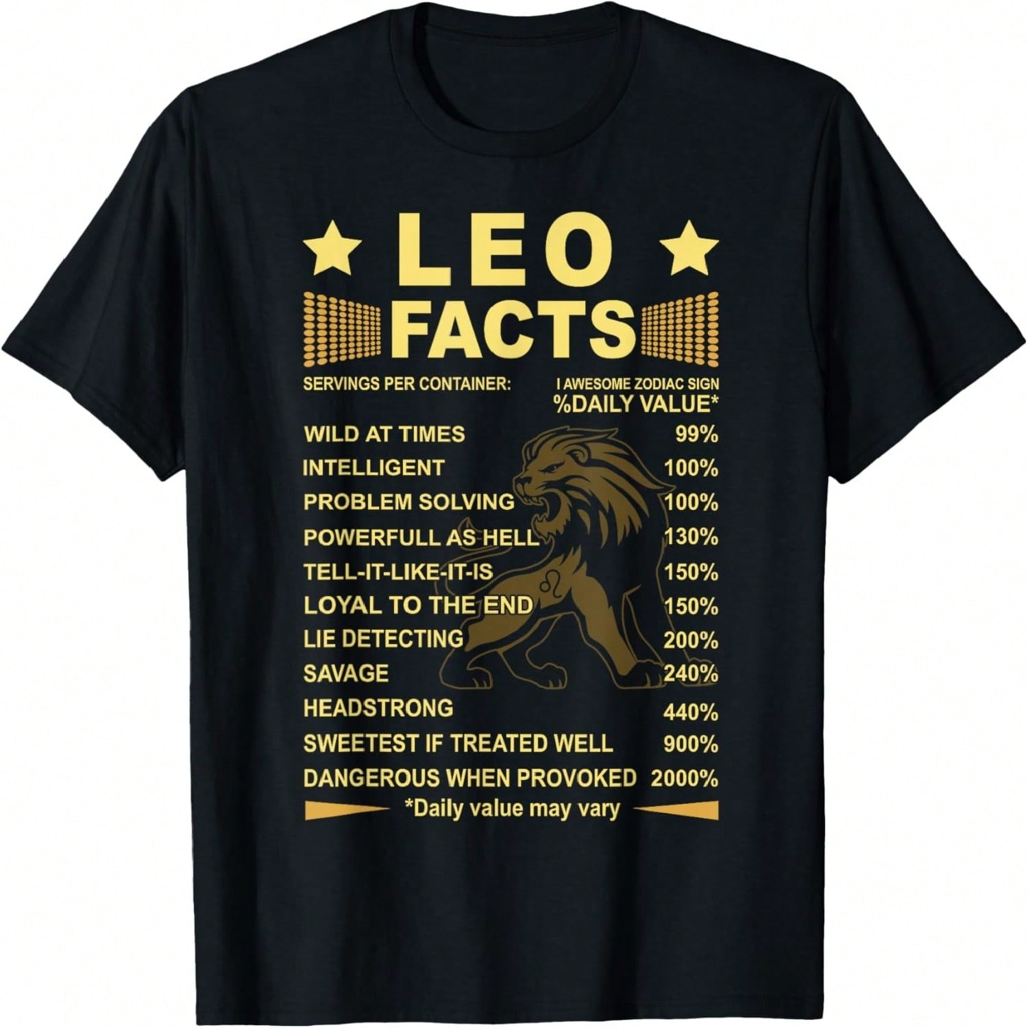 Leo Definition Leo Zodiac Sign Leo Birthday T-Shirt S