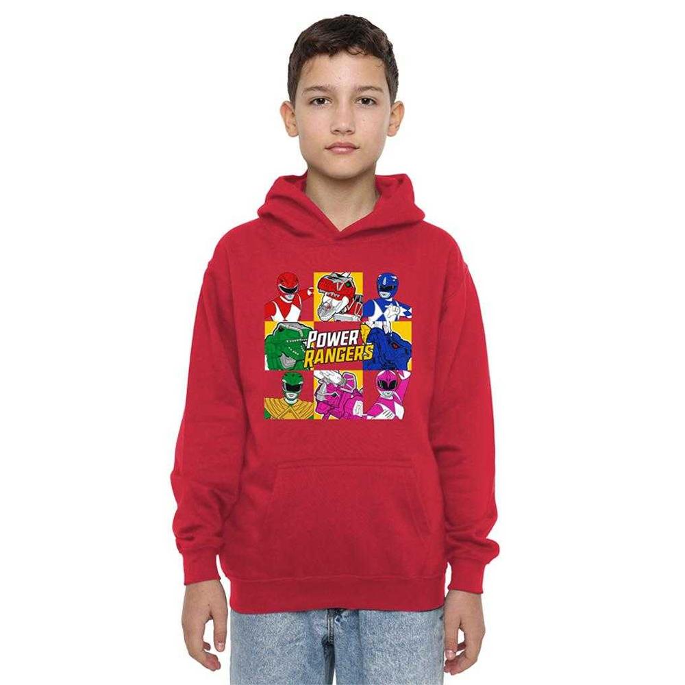 Power Rangers Childrens/Kids Group Box Pullover Hoodie