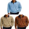 Vintage Corduroy Long Sleeve Shirt With Button Collar For Casual Mens Fashion