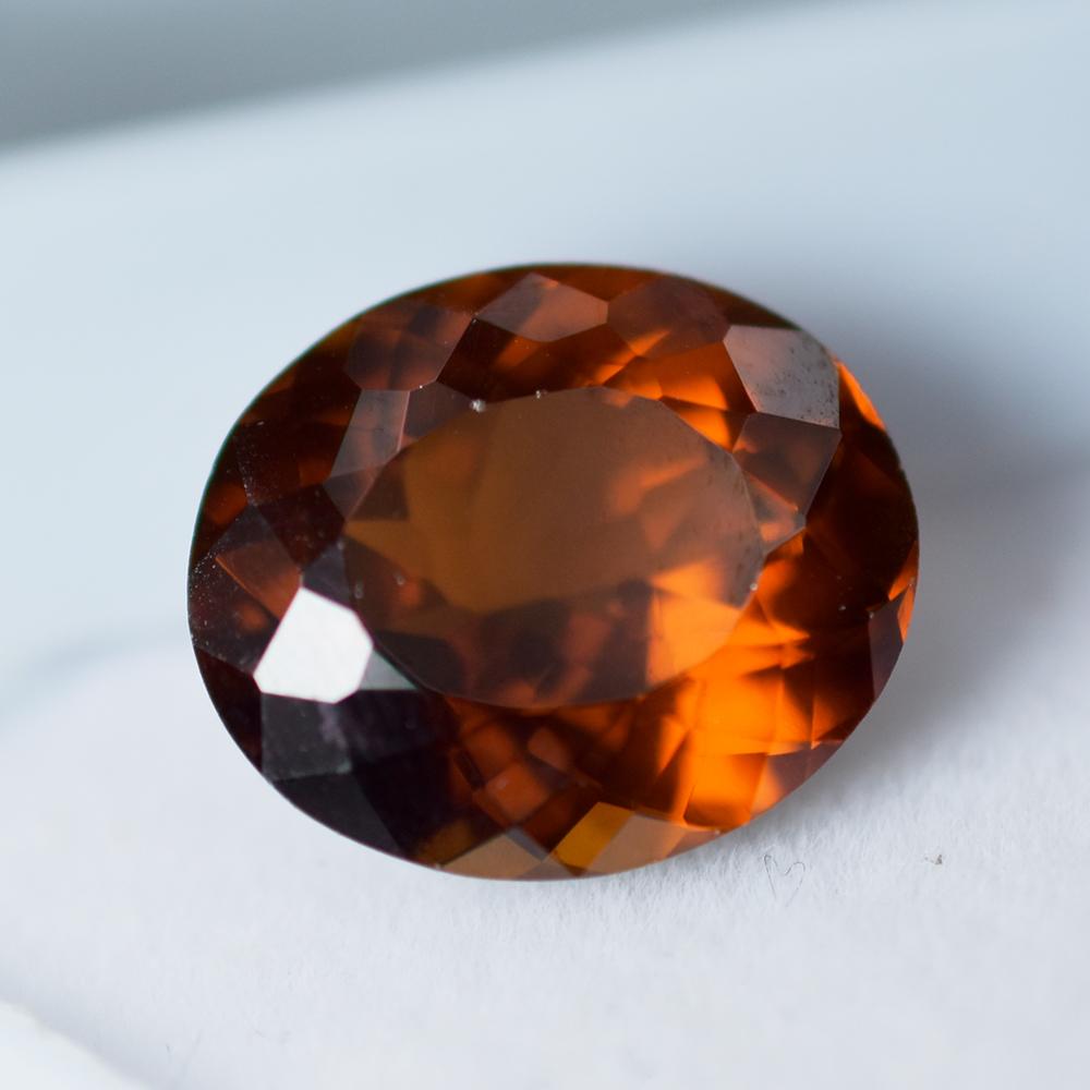 Natural Orange Sapphire Loose Gemstone Oval Cut Ceylon 8.51 Ct September Birthday Birthstone