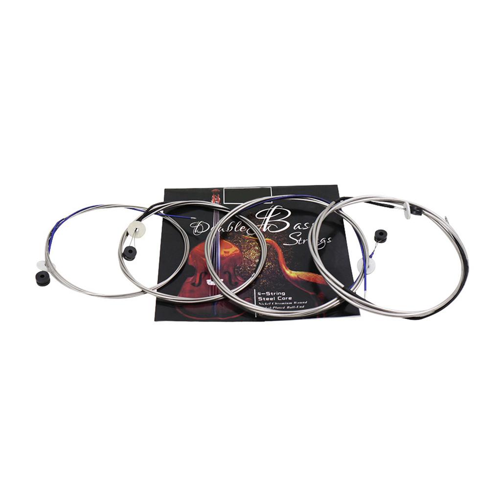 Full Set (G D A E) Double Bass String Strings Steel Core Nickel Chromium Wound Ball End