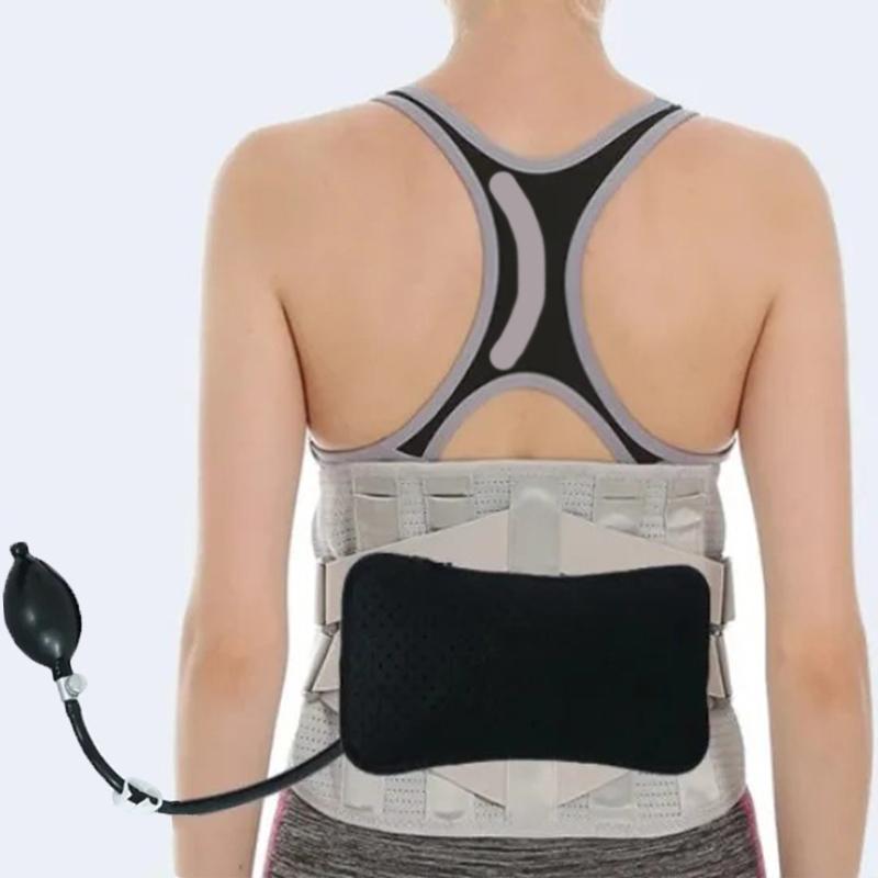 Inflatable Lumbar Support Cushion Portable Neck Shoulder Posture Correct Massage Pillows Orthopedic Design For Back Pain Relief