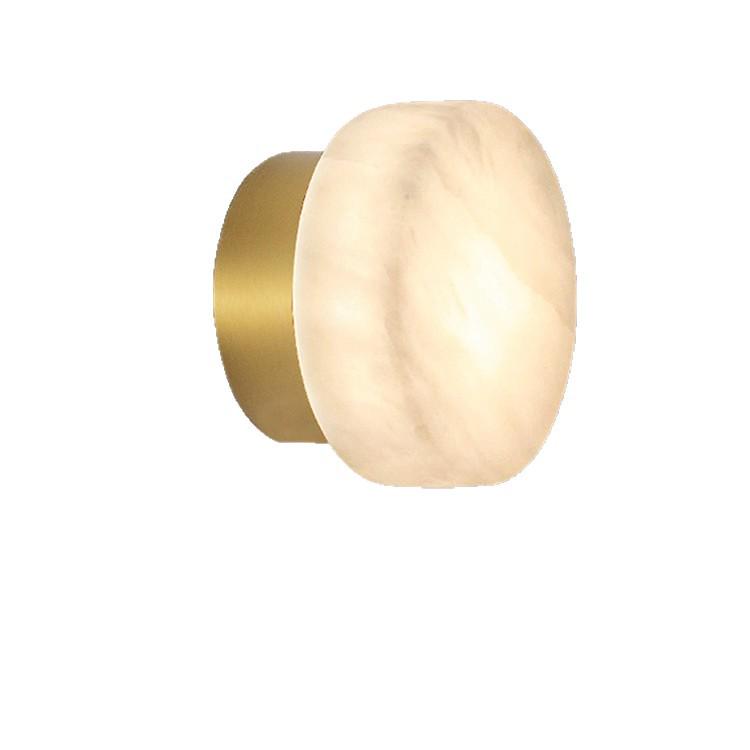 Designer Marble Wall Lamp - Luxury Post-Modern Bedside Lighting for Bedroom & Living Room