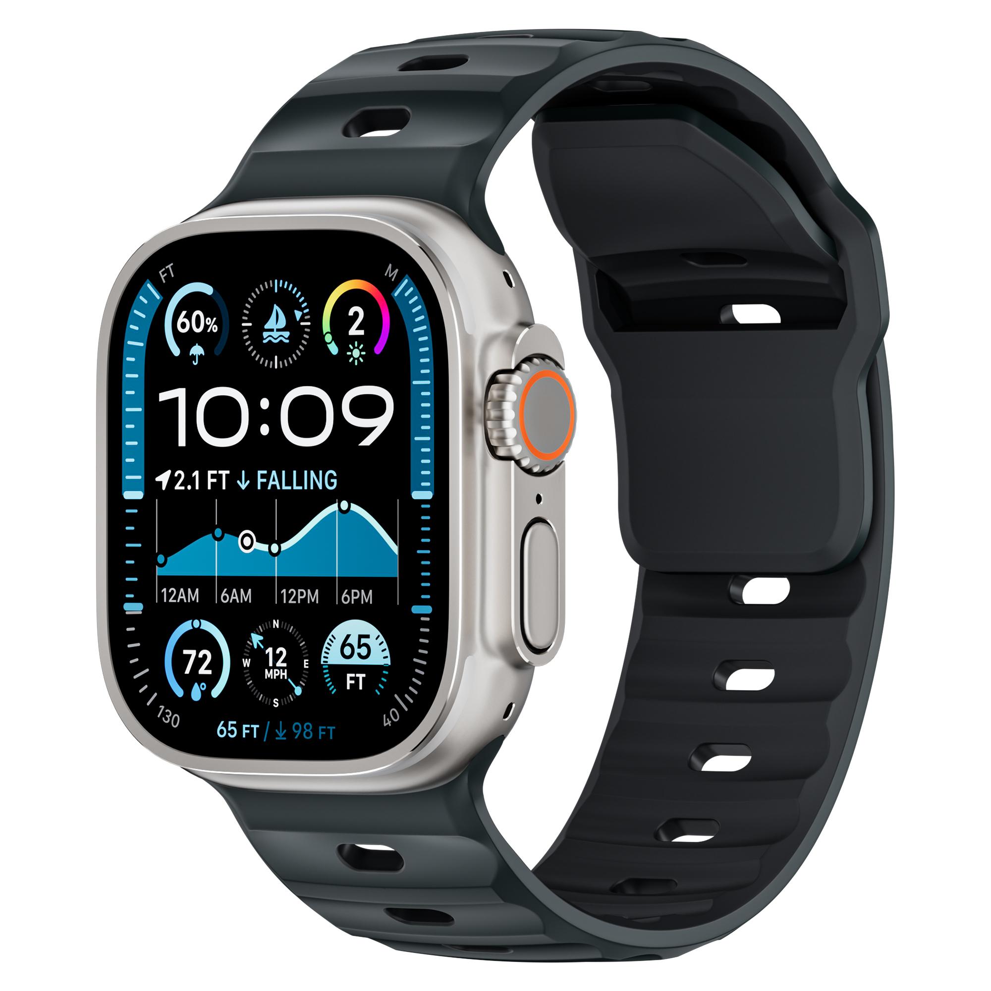 

Straps For Apple Watch Ultra 2 3 Band 49mm 45mm 46mm 44mm 42mm Sport Silicone Bracelet correa IWatch Series 11 10 SE 9 8 7 6 5 44 45 46 49mm