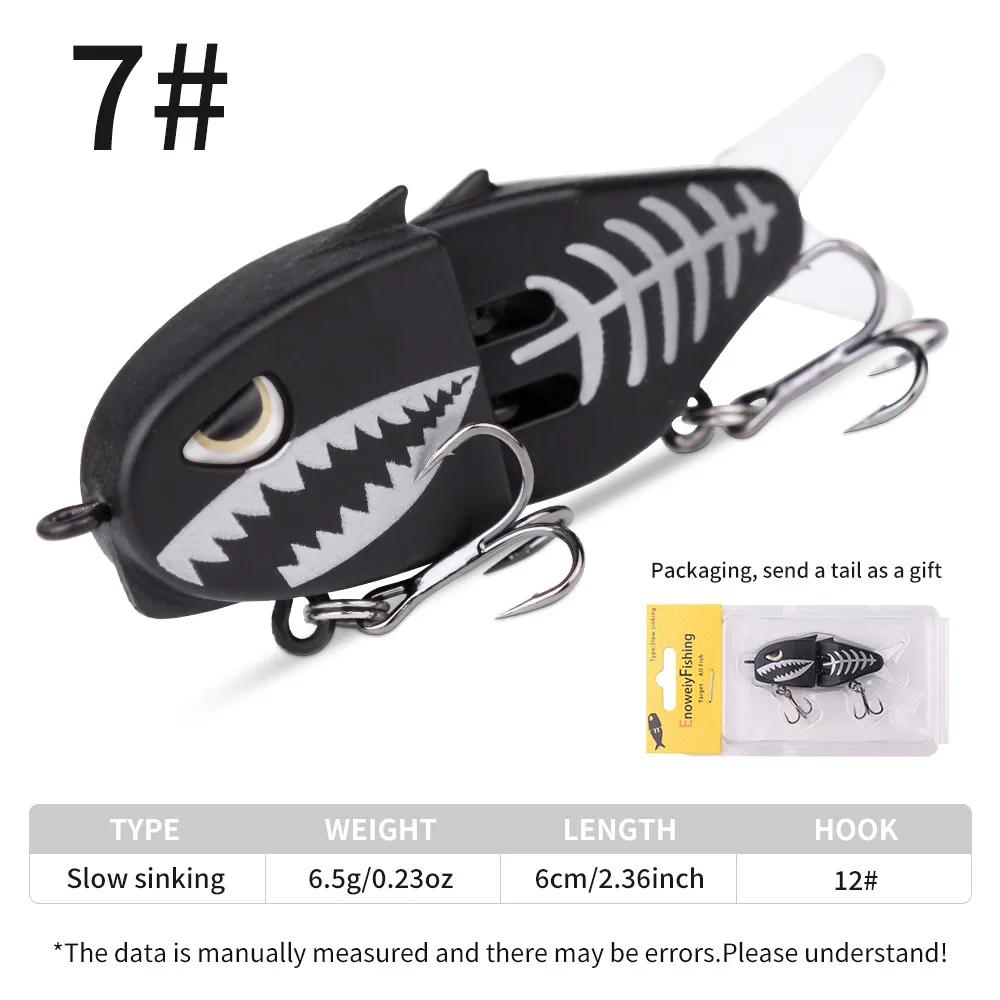 Road Runner False Bait Multi-Jointed Fish VIB Double Jointed False Bait Swimbaits 60mm Fishing Bass Lures Fishing Tackle