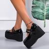 Lolita Niedliche Mary Janes Pumps Plateau Wedges Hohe Absätze Damenpumps Süße Gothic Punk Schuhe Damen