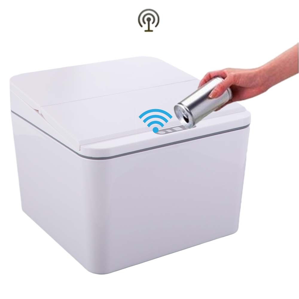 With Lid Electric Sensor Trash Can 4L Storage Automatic Sensor Automatic Garbage Bin Desktop Design Portable Design