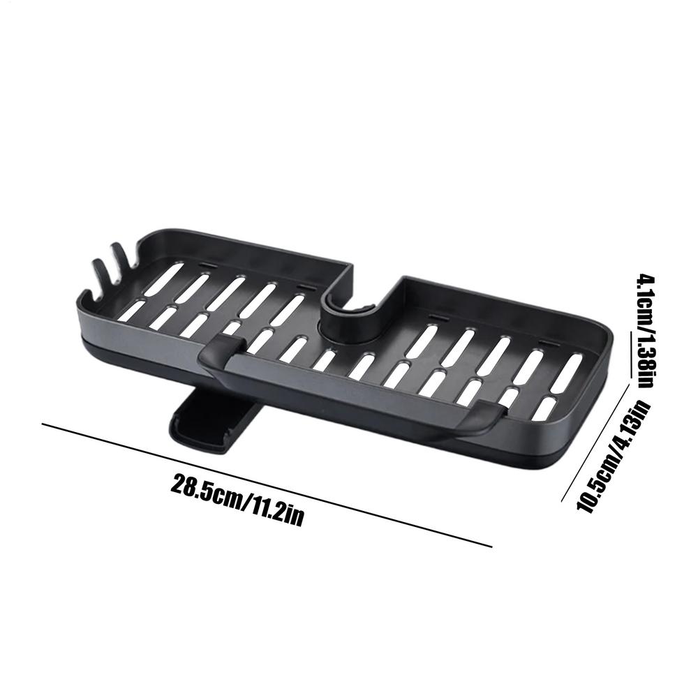 Faucet sink drain rack hanging faucet drain rack Over Faucet Sink Organizer for Scrubbers Soap Towel Household