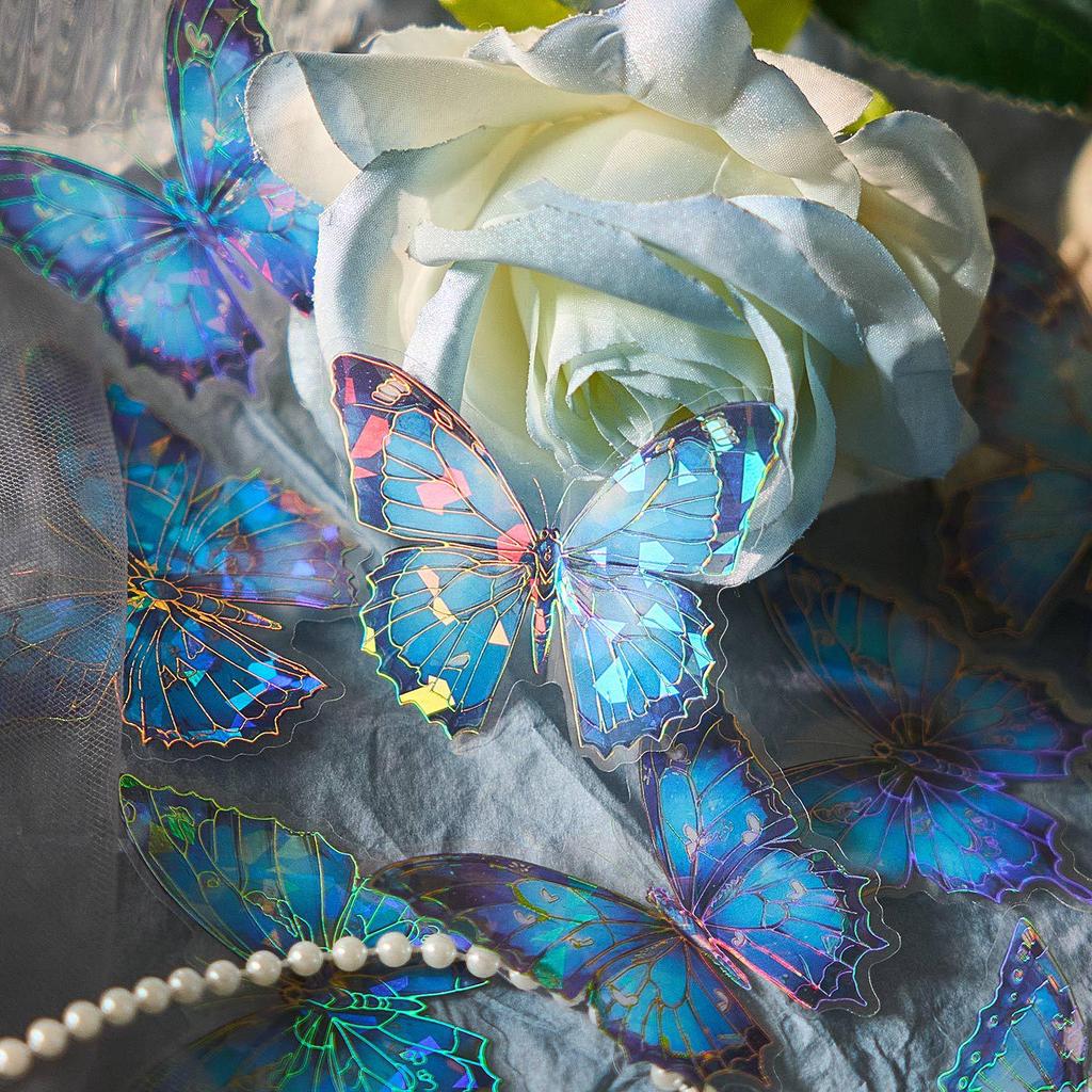 Zaomo Holographic Butterfly Islands Sticker Pack for DIY Journals