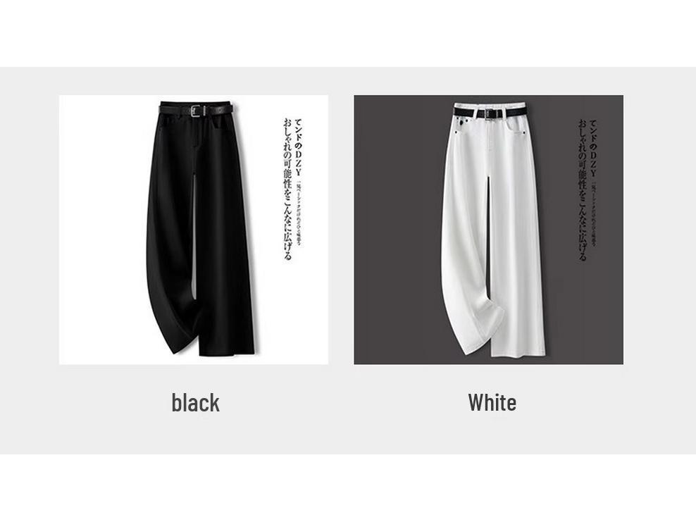 Women's High Waist Yellow Wide-Leg Vintage Jeans for Spring 2025