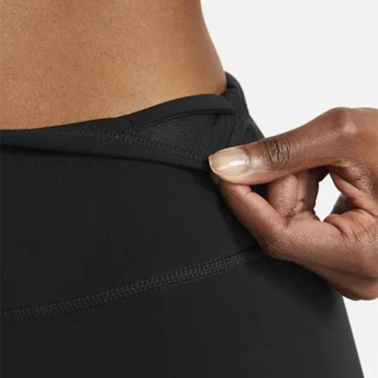 Nike Logo Print Sports Training Capris Women bottoms Black CZ9203-010