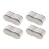 4Pcs Bidet Height-Increasing Pads Toilet Seat Risers Toilet Lid Bumpers Plastic Antislip Gasket Toilet Seat Raise The Seat Ring