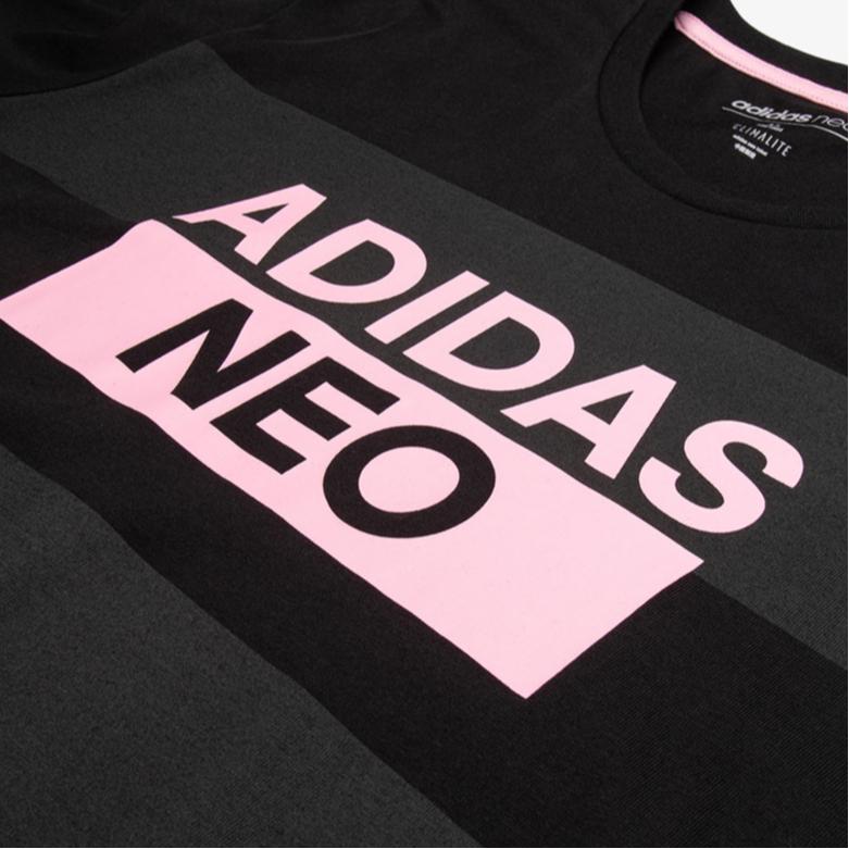 Adidas Neo T Shirts Men's Black Crew Neck Moderate DW8140