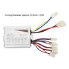 Brushless Controller Kit Aluminum Alloy Rubber Controller Grip Set for Electric Bikes Motorcycles 36V 48V 350W