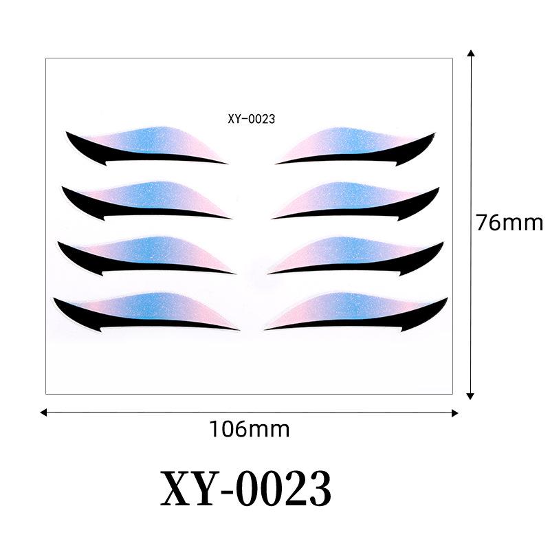 European Waterproof Self-Adhesive Eye Shadow & Eyeliner Stickers for Party & Stage Makeup