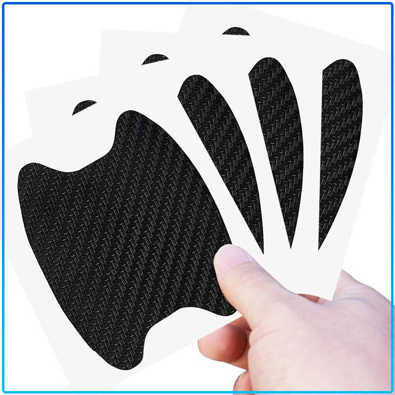 AABIG1 Car Door Sticker Carbon Fiber Scratches Auto Handle Protection Film Emblem For Mercedes Benz W205 W177 W212 W213 W221 W220 W176