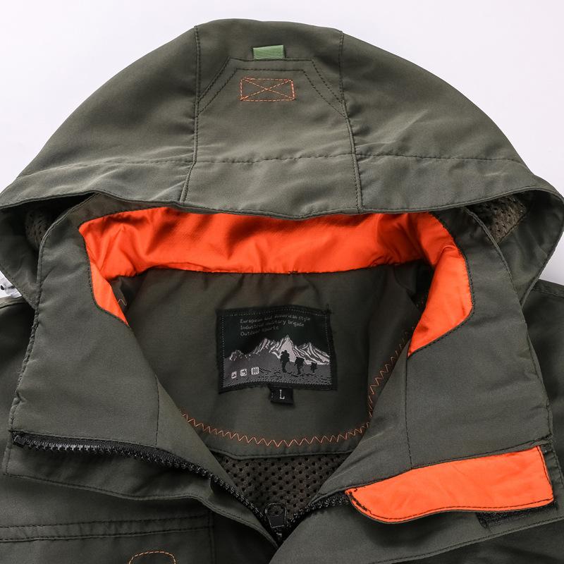 Giubbotto bomber da uomo, tattico militare, impermeabile, multitasche, per autunno e inverno
