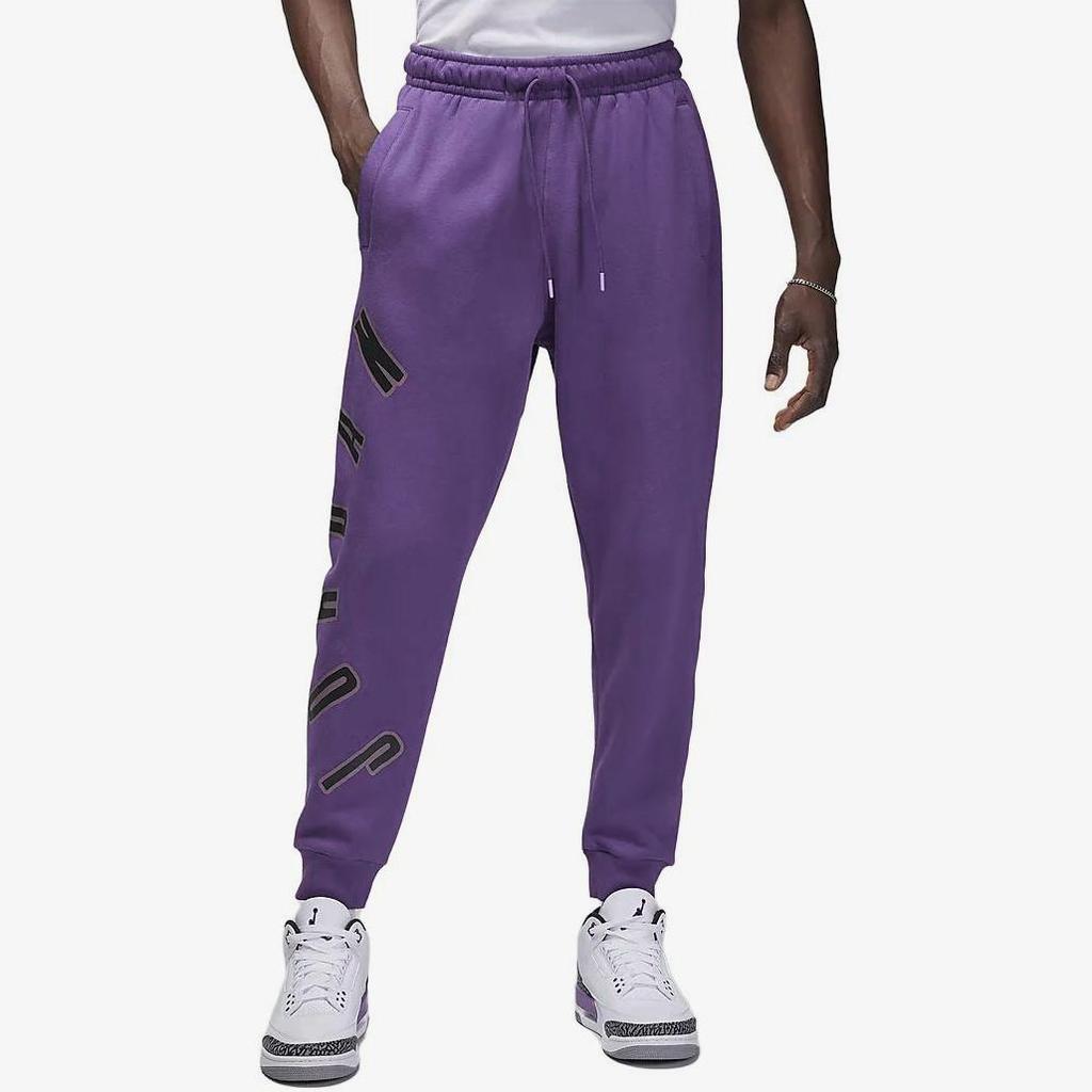 Jordan Flight MVP Cuffed Fleece-gefütterte Strick-Jogginghose Herren Unterteile Lila FB7028-502