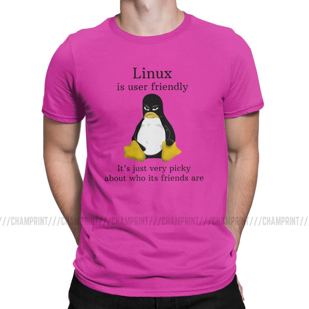 Linux ist benutzerfreundlich T-Shirts Herren Arch Linux Tux Programmierer Computerentwickler Geek Nerd T-Shirt