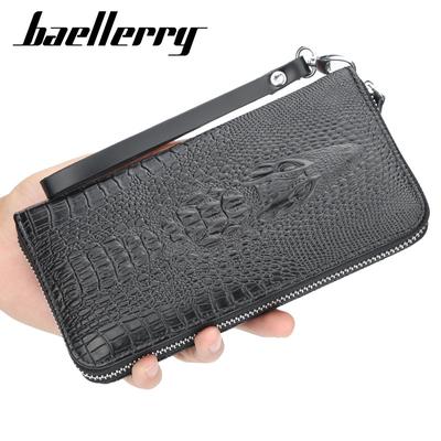 Creative Multifunctional Mens Long Wallet Wallet Casual Zip Clutch Bag Leather Phone Case for Men