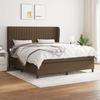 Maison Exclusive - Lattenrost mit Matratze Dunkelbraun 160x200 cm