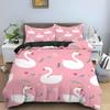 Love Heart Pattern King Queen Duvet Cover Women Heart-shaped Print Bedding Set Red Black Quilt Cover Polyester Comforter Cover