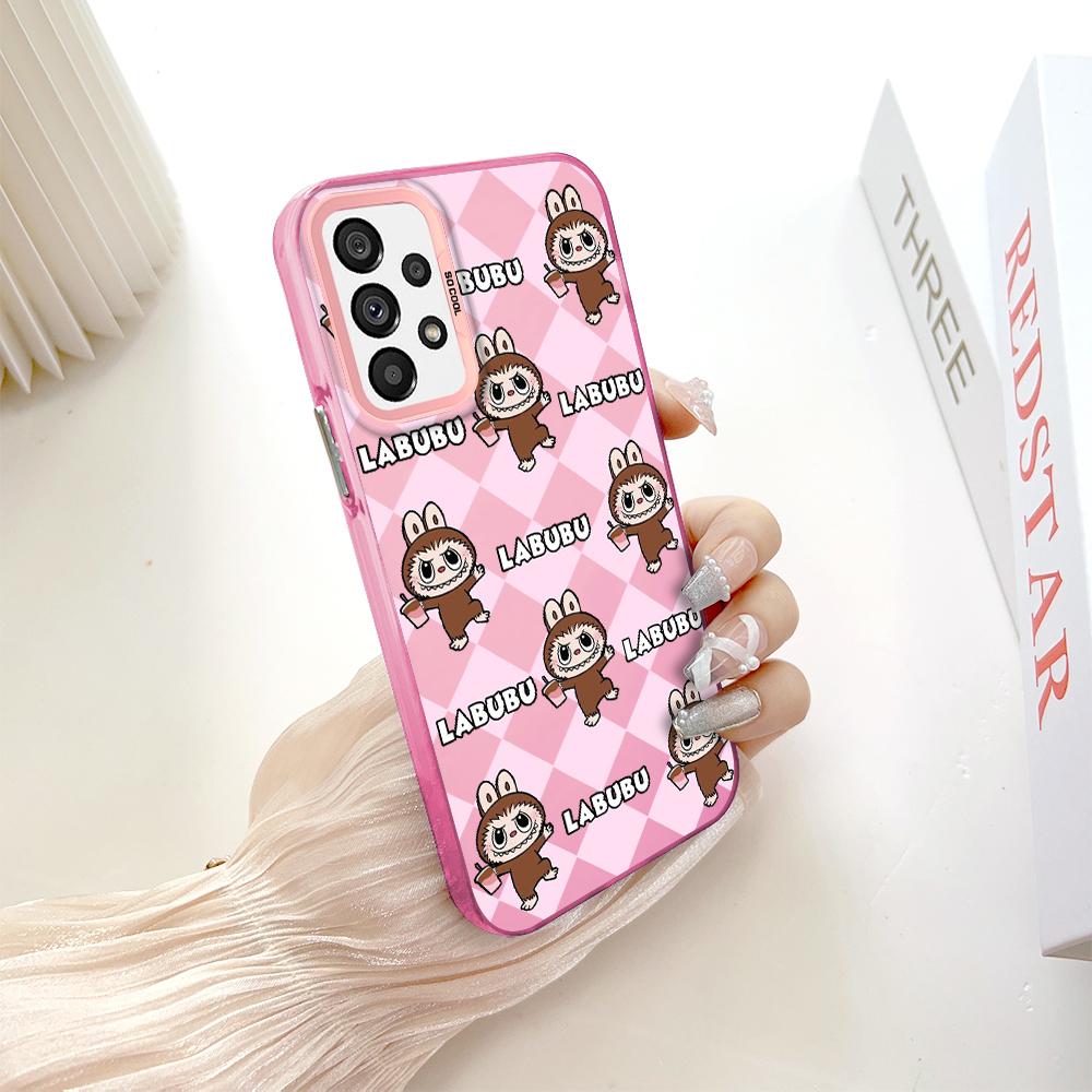 Painted Pattern Colorful Sliver Double Sided Hard Shell Shockproof Anti-fall Phone Casing for Samsung