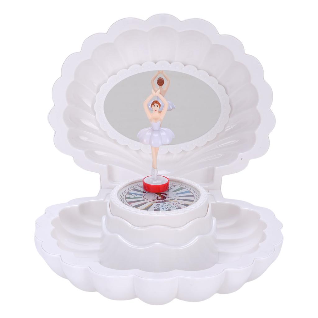Kids Musical Jewelry Box Colorful Light Dancing with Makeup Mirror Musical Jewelry   for Girls