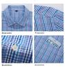 Men’s Plus Size Multi-Color Plaid Short-Sleeve Shirt
