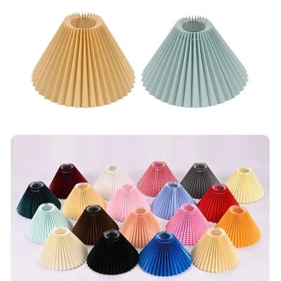 Nordic Style Modern Pleated Lampshade Minimalist Retro Table Lamp Cover Washable DIY Chandelier Cover Wall Lamp
