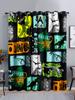 Dinosaur Monster Skull Curtain Shade Bedroom Curtain 3D Digital Printing Shade Curtain