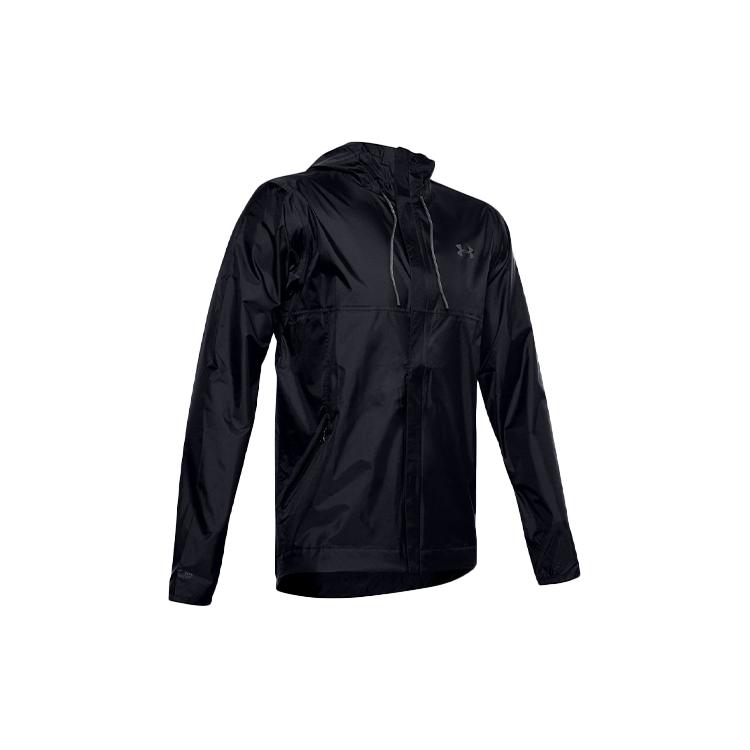 Under Armour Jackets Men's Black Hooded Moderate Other (Unisex) Jackets 1350950 001