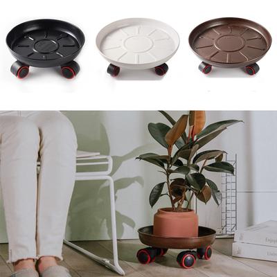 Movable Plant Pallet Caddy Rolling Tray Coaster w// Moving Caster Wheels