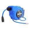 Air Drum Automatic Retractable Hose Pipe Reel Automatic Recycling Tube Winding Device Outdoor Spray Water Garage Tool Blue