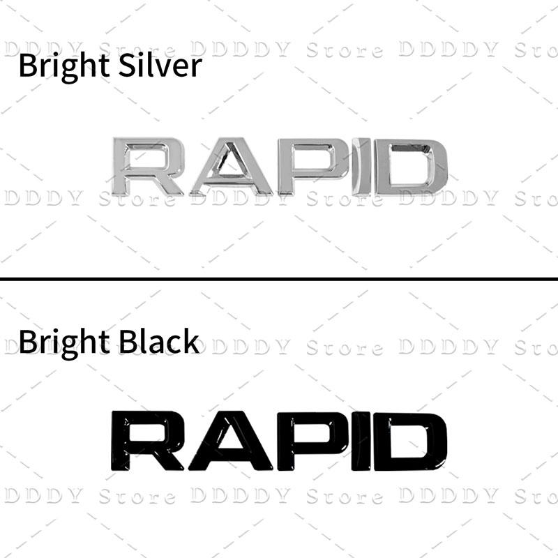 JBIW9 Car 3D Metal Decor Sticker For Skoda Octavia Fabia Rapid 4x4 Kodiaq Superb Letter Logo Rear Trunk Fender Accessories