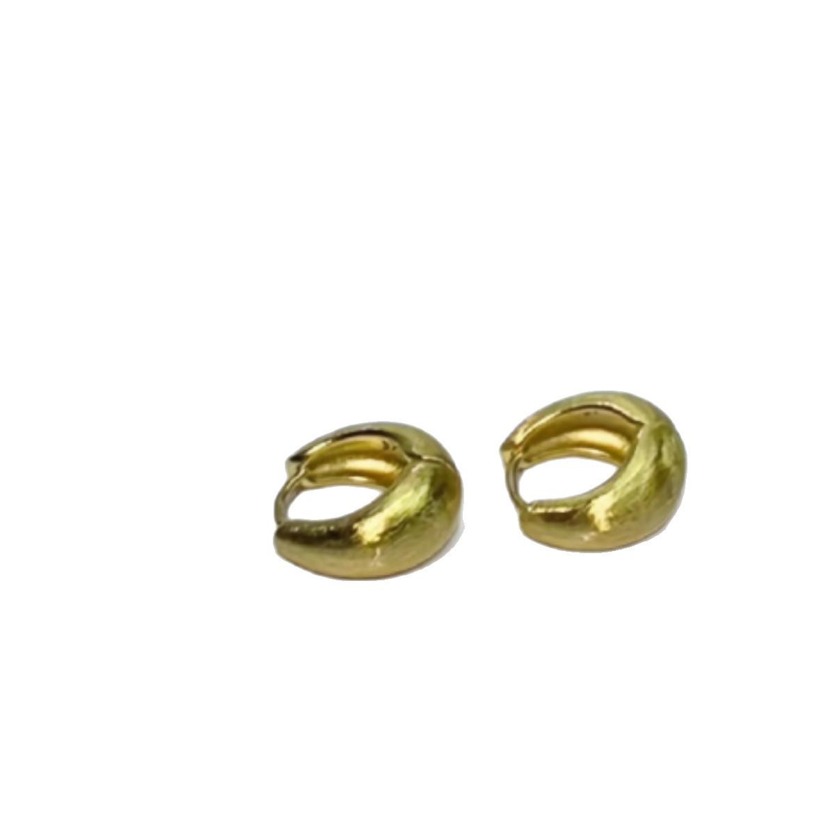 French Hepburn-Style Retro Teardrop Luxury Earrings золотой