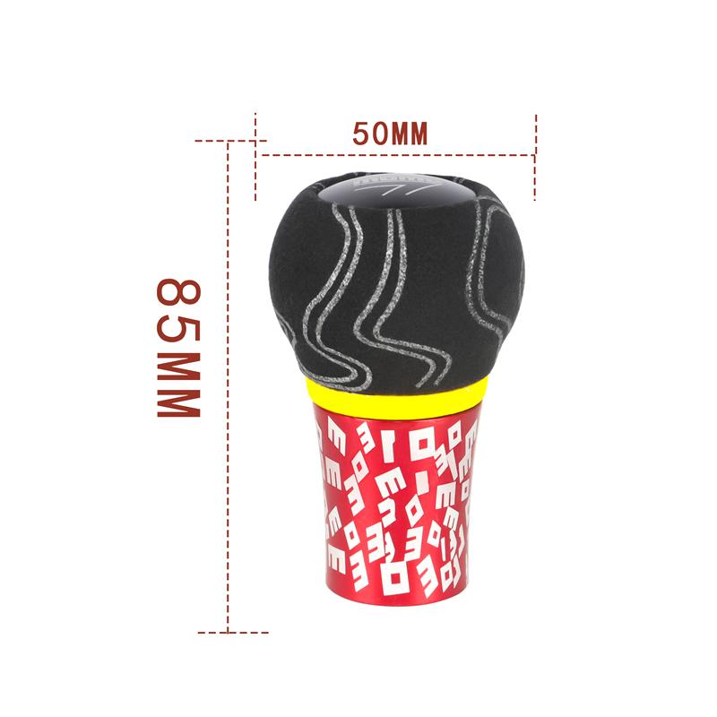 Gałka Zmiany Biegów Graffiti Aluminium Zamszowa Manualna Skrzynia Biegów Drążek Zmiany Biegów Uniwersalny Samochodowy Wnętrze Narzędzia do Przeróbki Uchwyt Gałka