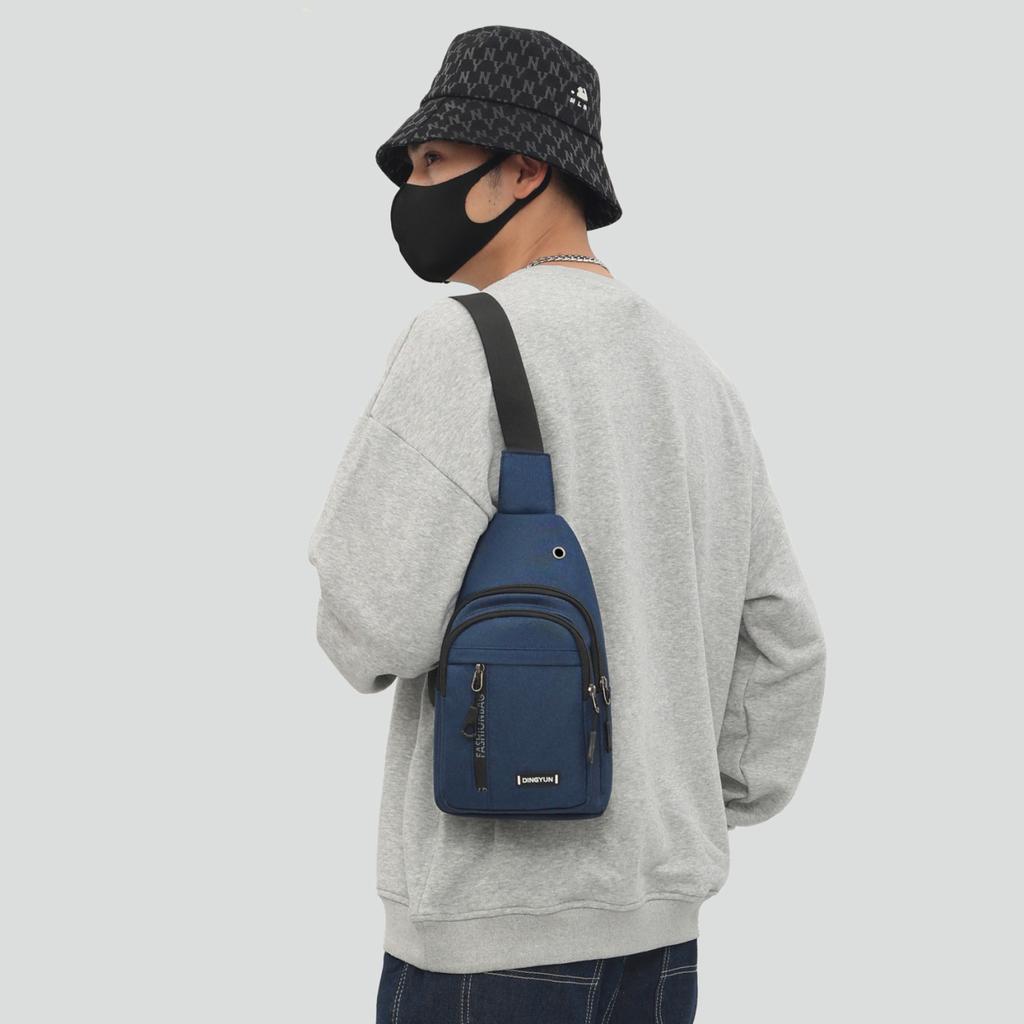 Unisex Chest Bag Simple Storage Bag Lightweight Travel Small Backpack Crossbody Bag Fashion Casual Single Should Bags