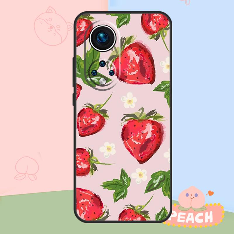 Strawberry Fields Case For Honor Magic 5 6 7 8 Lite Honor 400 Pro 200 50 70 90 X8c X9a X9b X9c X9d Win RT Cover