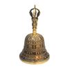 Thickened Ritual Instrument Brass Vajra Pestle Copper Handheld Three Pure Ones Buddha Bell Anti