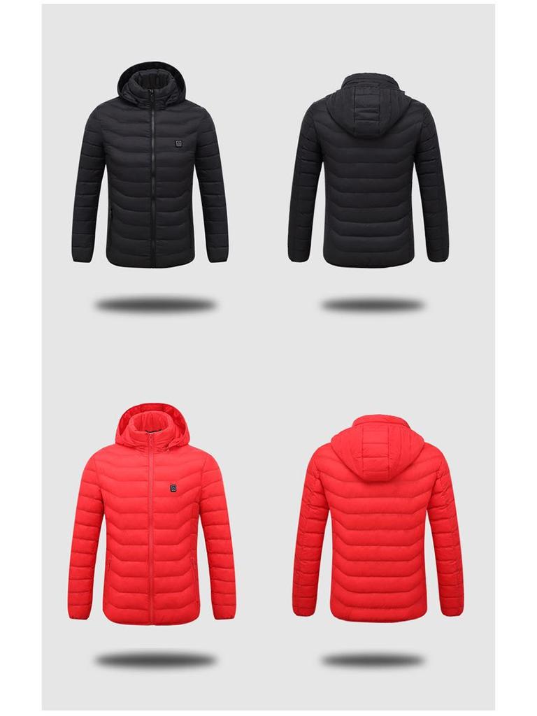USB-Powered Heated Winter Coat: Smart 11-Zone Temperature Control for Men and Women