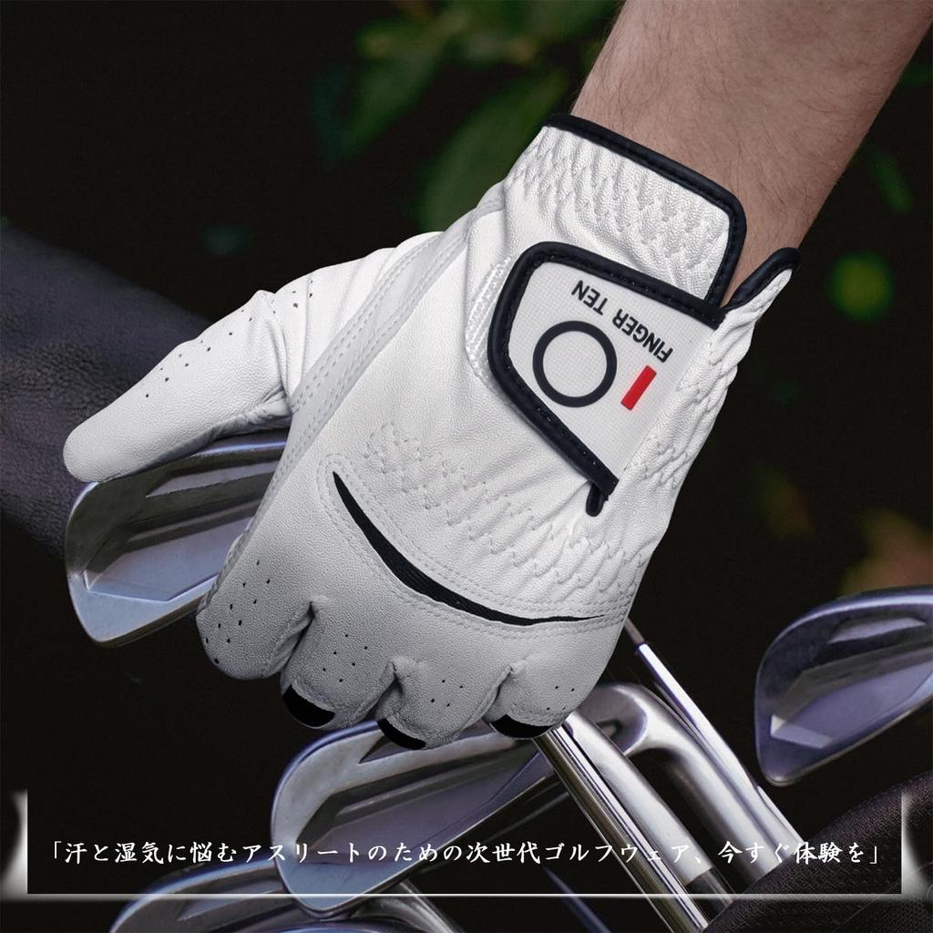 Golf Gloves Men's Natural Sheep Leather (Palm)/Synthetic Leather (Back of
