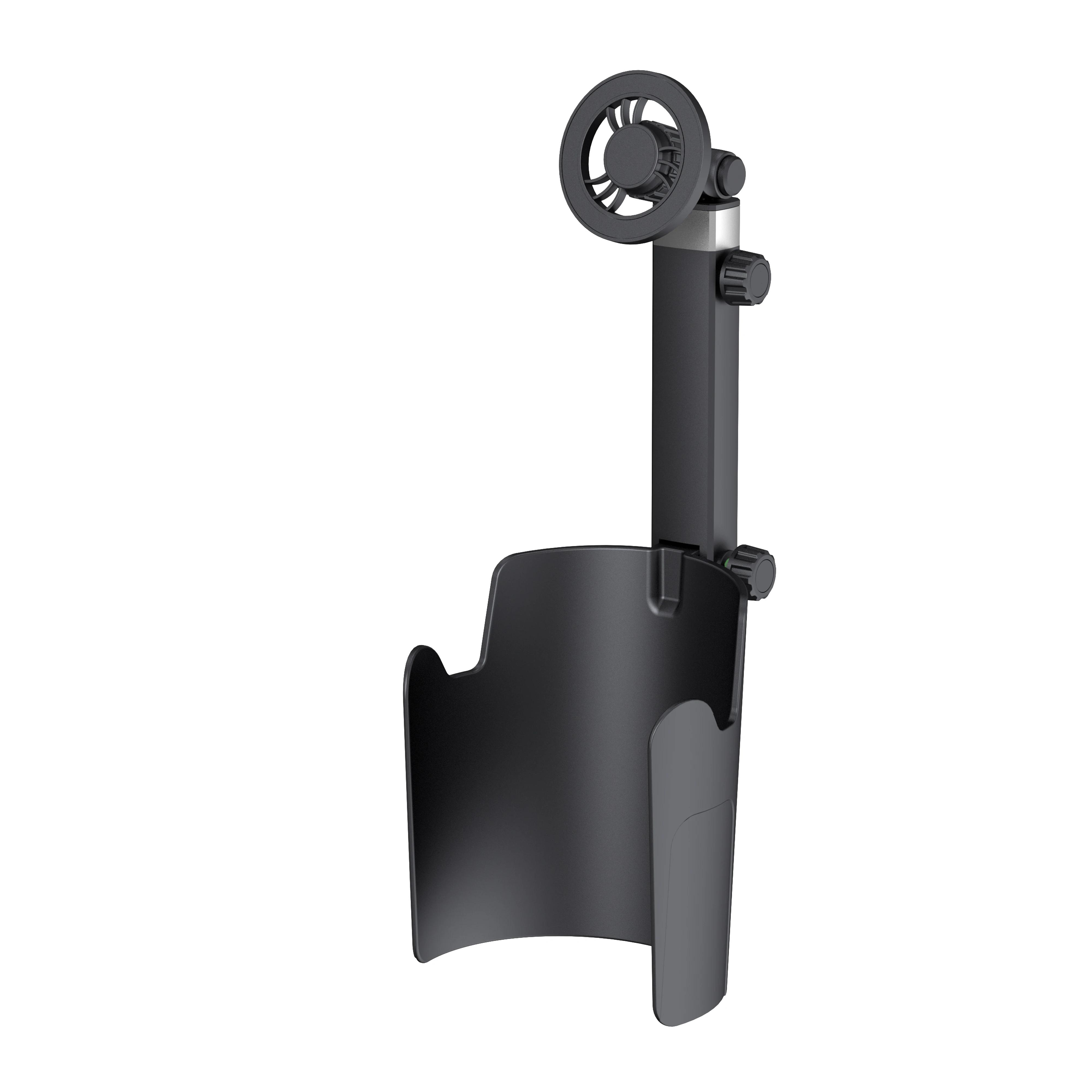 

Universal Car Magnetic Mobile Phone Holder with Cup Holder Function 2-in-1 Vertical Horizontal Rotation чёрный