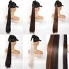 Estensioni Coda di Cavallo Sintetica Liscia Lunghe 70CM Elastico Versatile Parrucca Elegante Pezzi di Capelli per Donne alla Moda