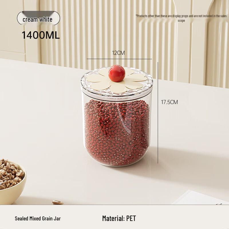 Pinhuan Round Transparent Food Storage Container, 2-Pack